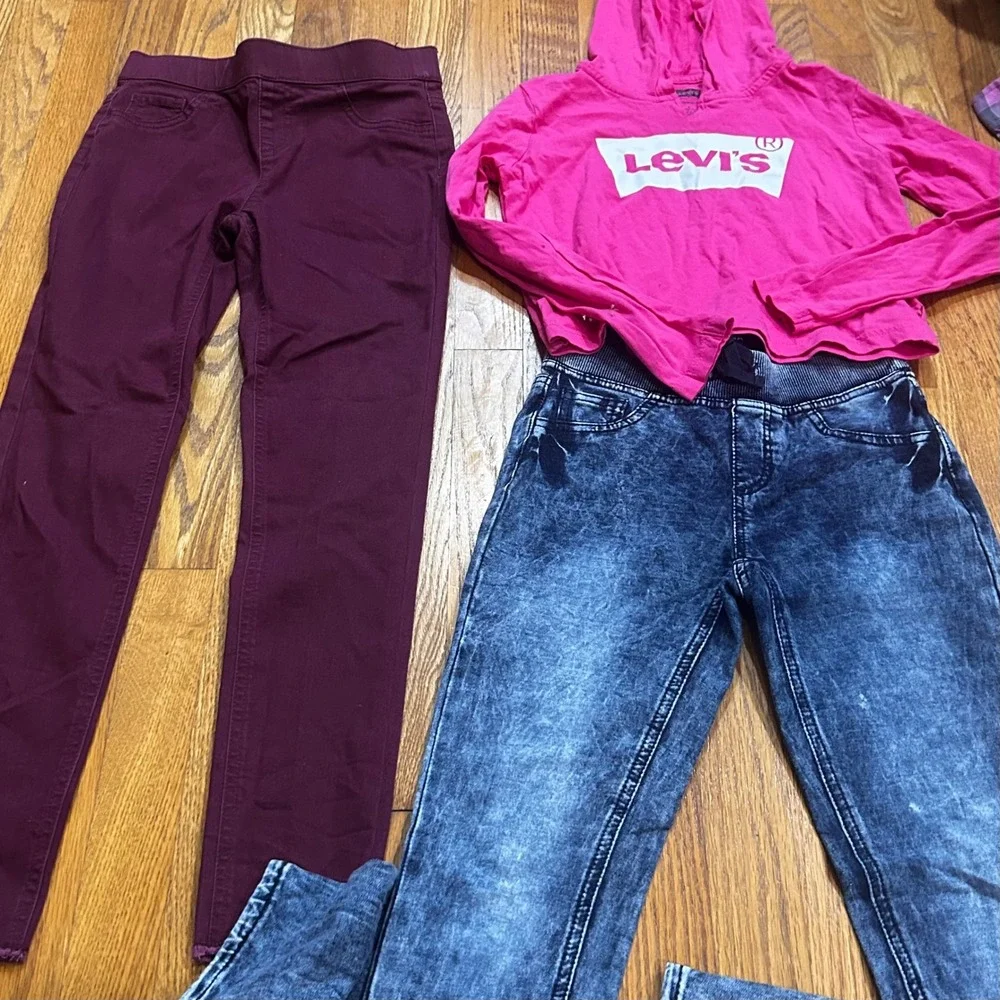 Kid Girls Clothes Levi's DKNY Justice Back To School Lot 21pc Size 10 M Trendy